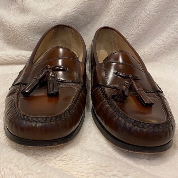 Men's Cole Haan City Pinch Slip-on HandSewn Leather Tassel Loafers Size 11 E EUC - Picture 6 of 12